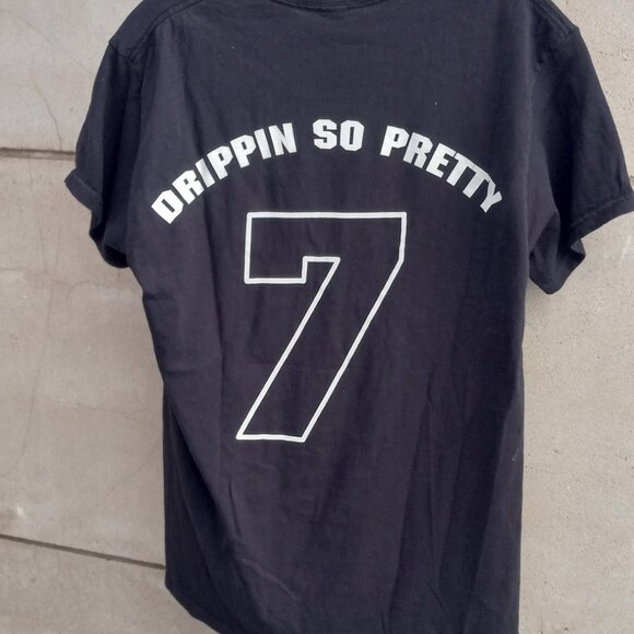 "Drippin so Pretty 7" Black T-Shirt (M)100% Cotton - Picture 11 of 16